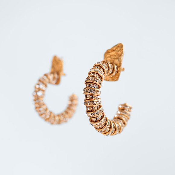 Crystal Gem Sparkle Hoops - Picture 1 of 5